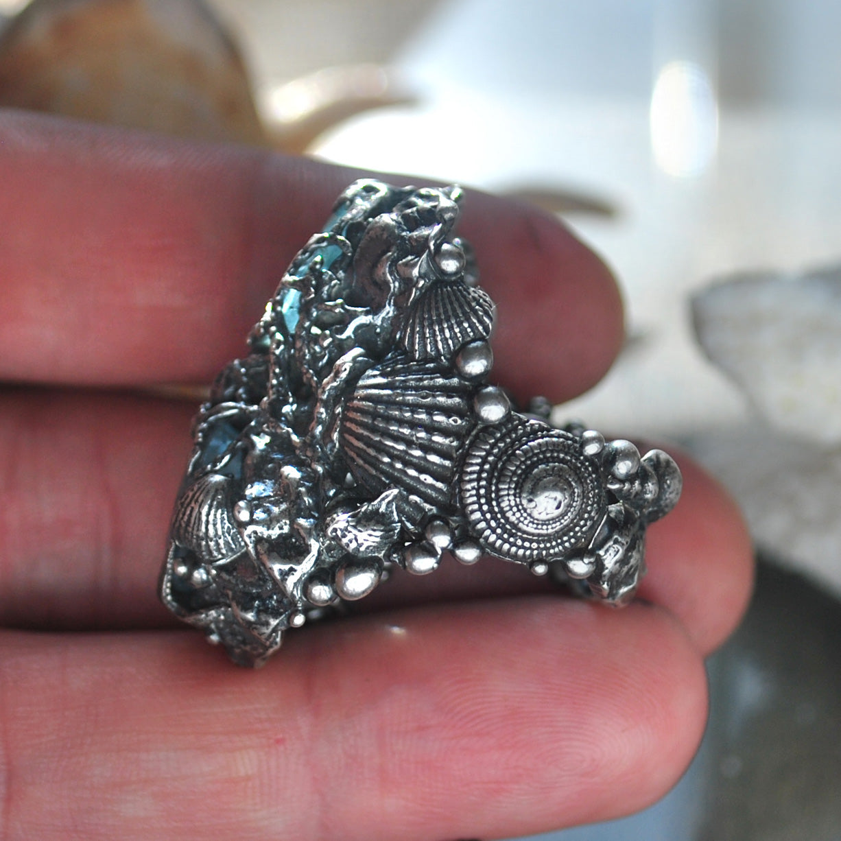 RESERVED Size 8, Tidal Tower, Topaz