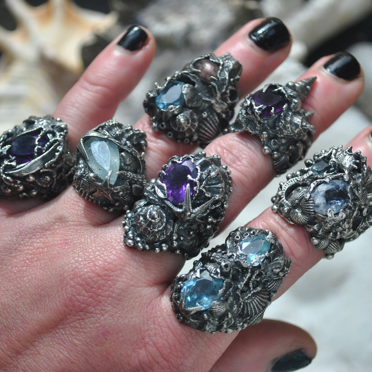 Size 6, Tidal Tower, Aquamarine