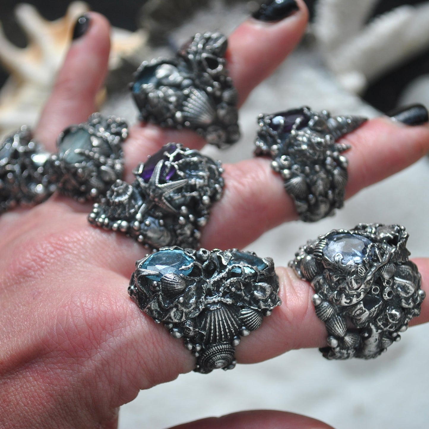 Size 6, Tidal Tower, Aquamarine