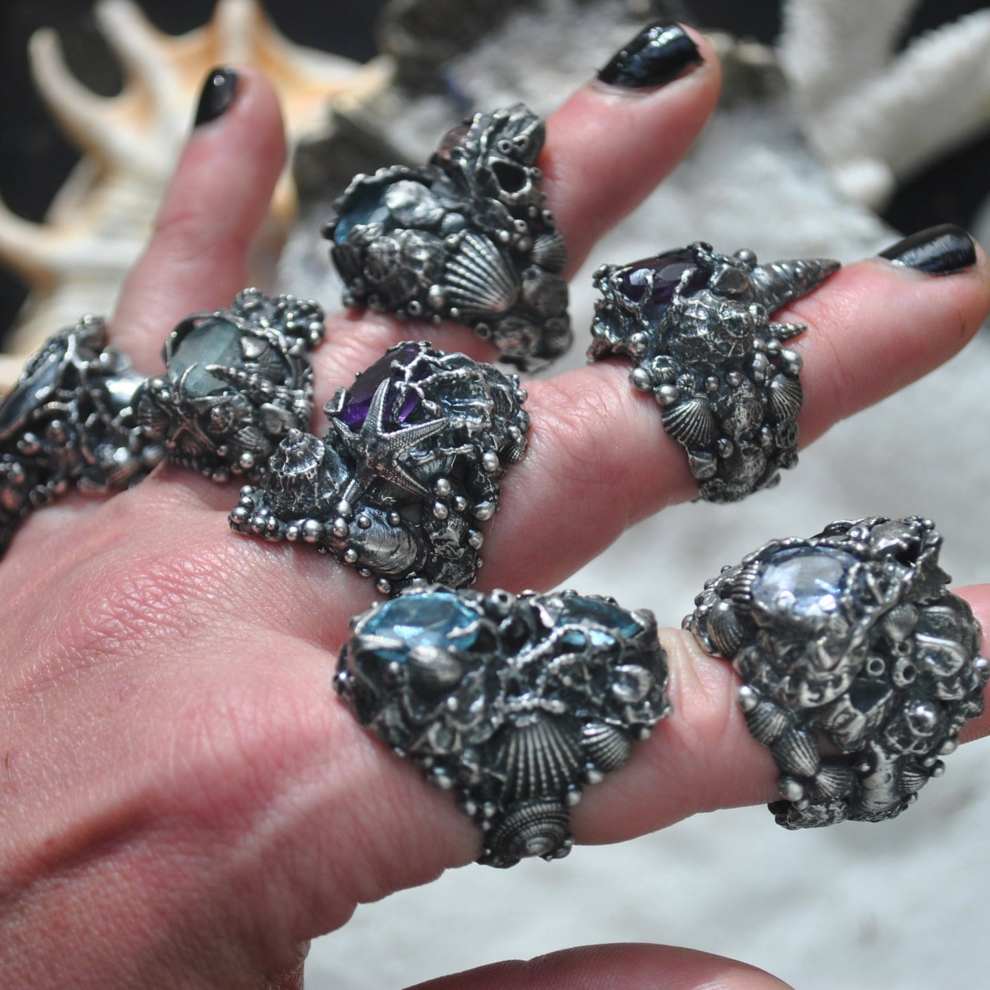 Size 6, Tidal Tower, Aquamarine