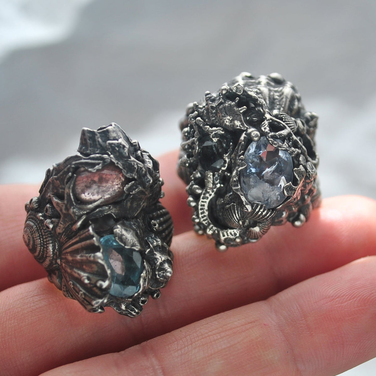 Size 9, Tidal Tower, Aquamarine