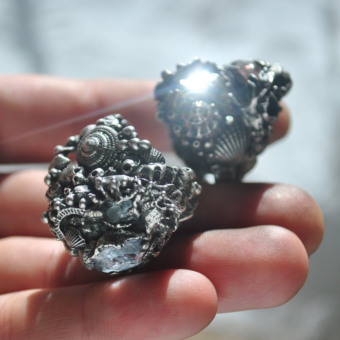 Size 9, Tidal Tower, Aquamarine