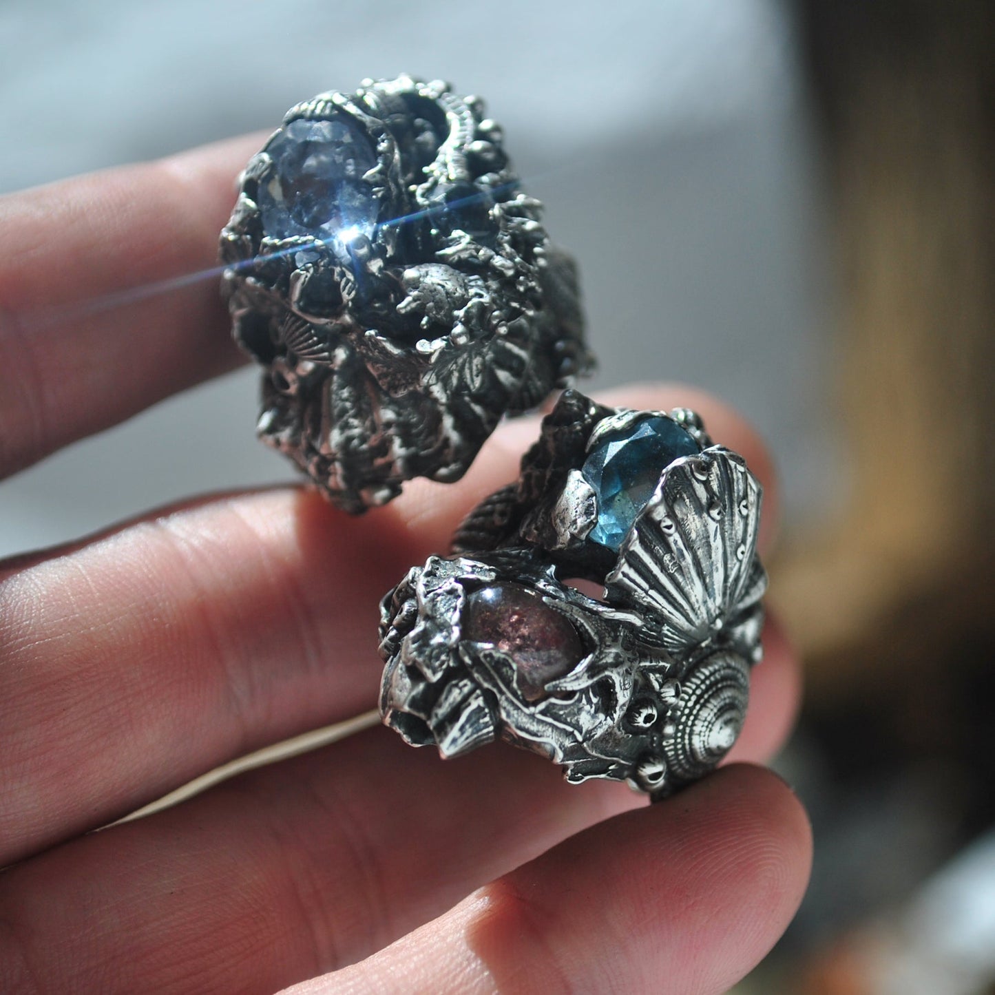 Size 8, Tidal Tower,Tourmaline & Topaz