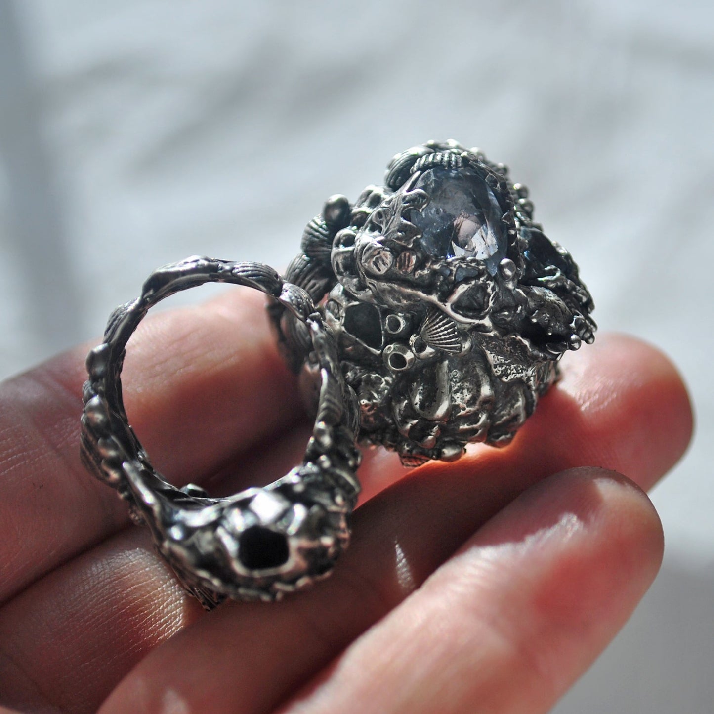 Size 8, Tidal Tower,Tourmaline & Topaz