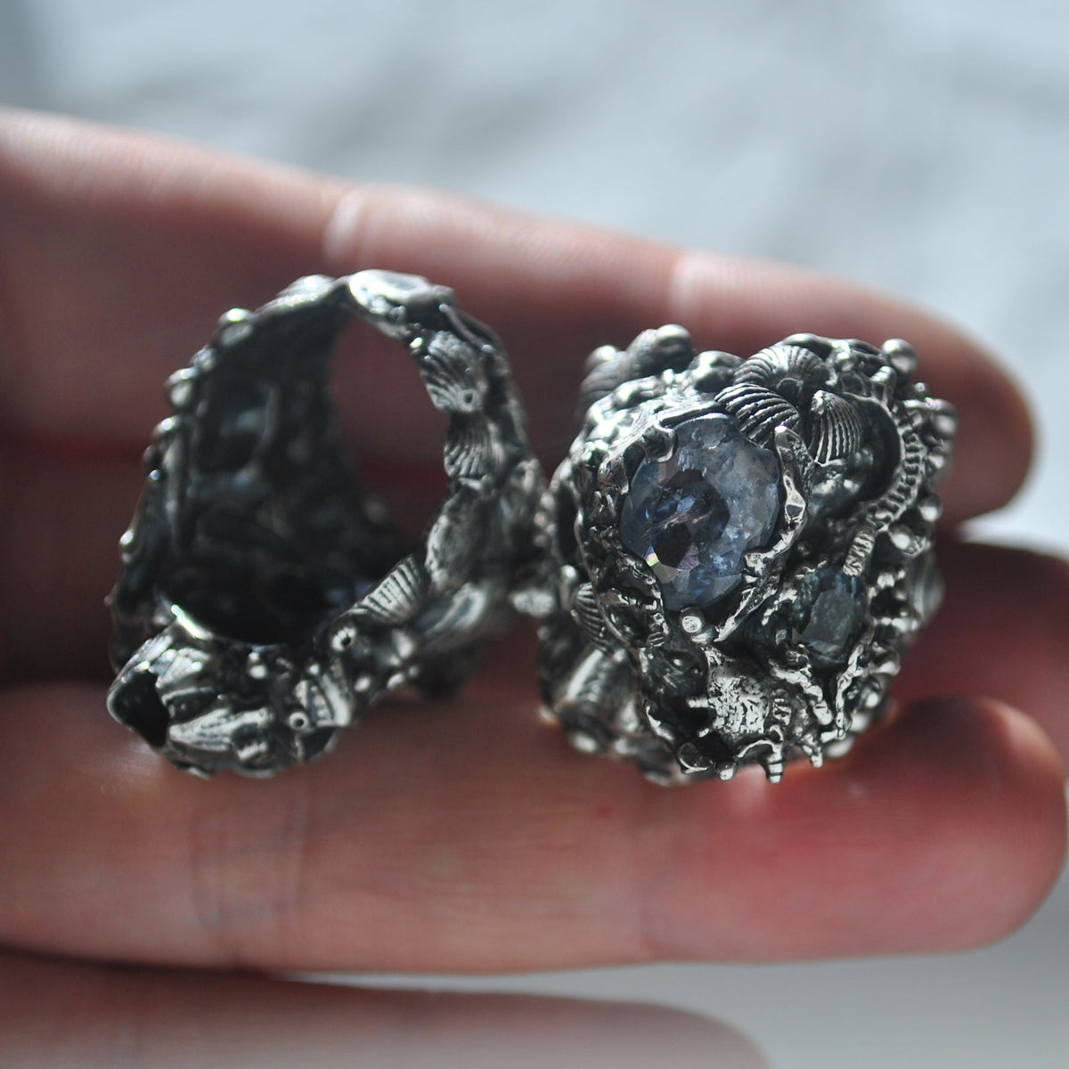 Size 8, Tidal Tower,Tourmaline & Topaz