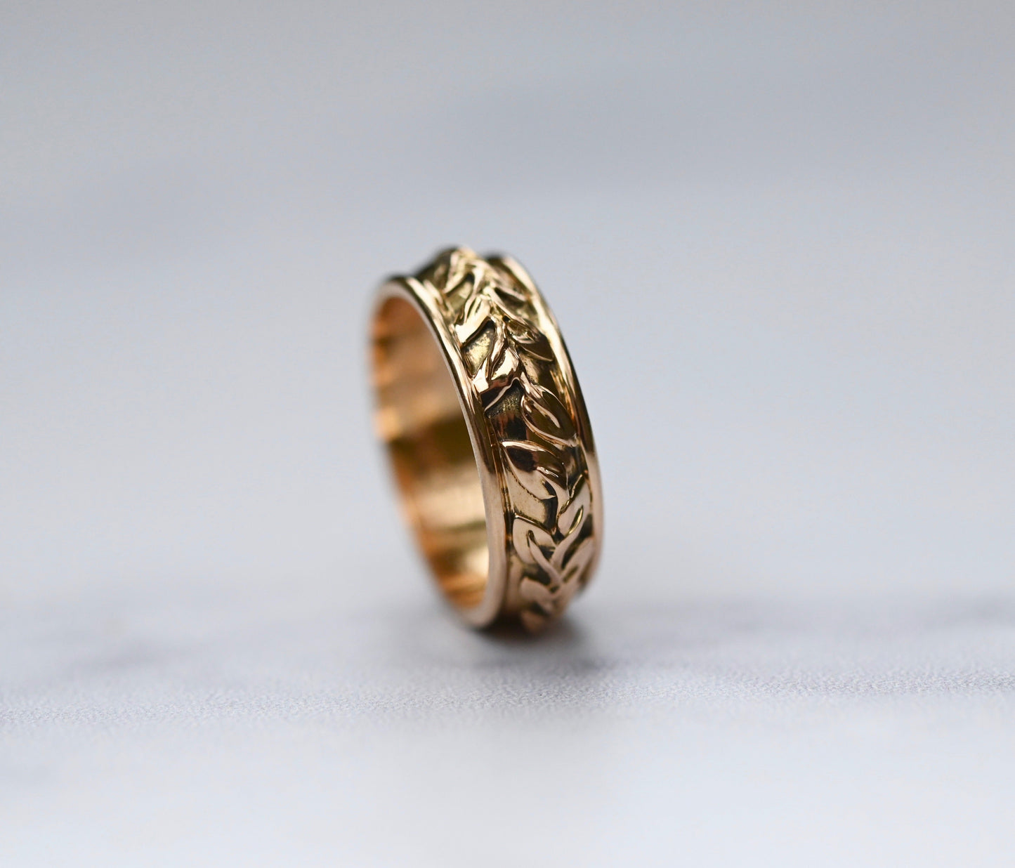 Vines 14k Gold Ring Band- Made to Order