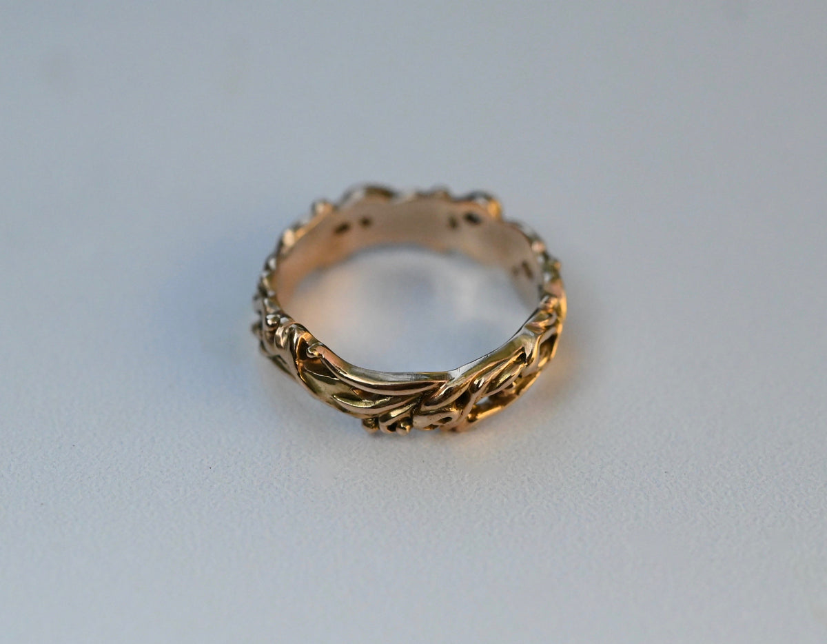 Tendril 14k Gold Ring Band - Made to Order