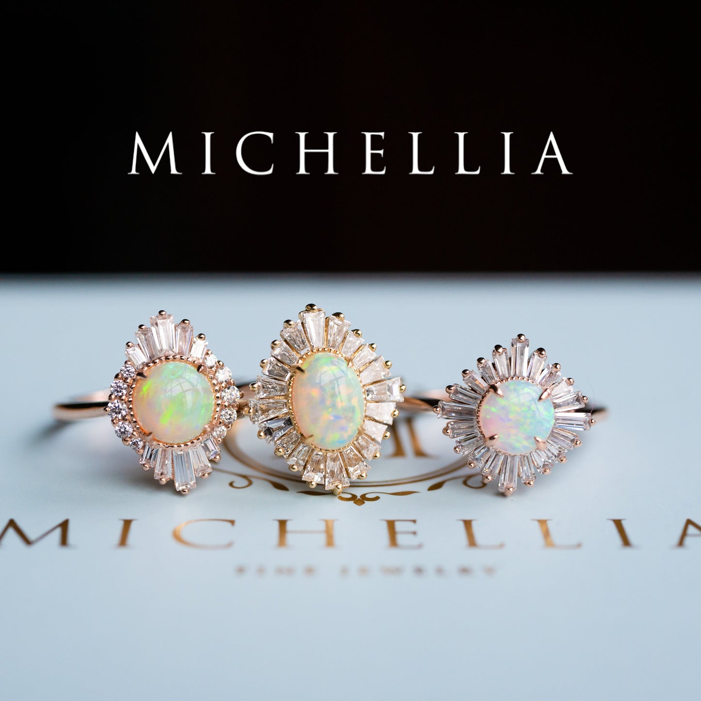 [Georgiana] Vintage Deco Duchess Ring in Australian Opal