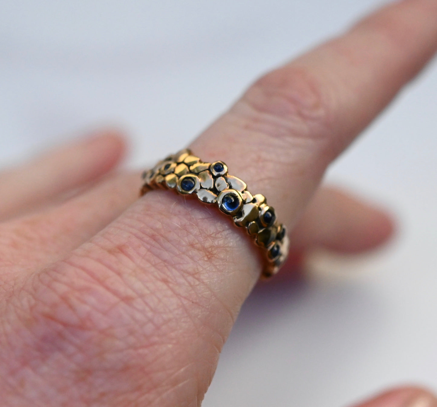 Sapphire Stone 14k Gold Ring Setting - Made to Order