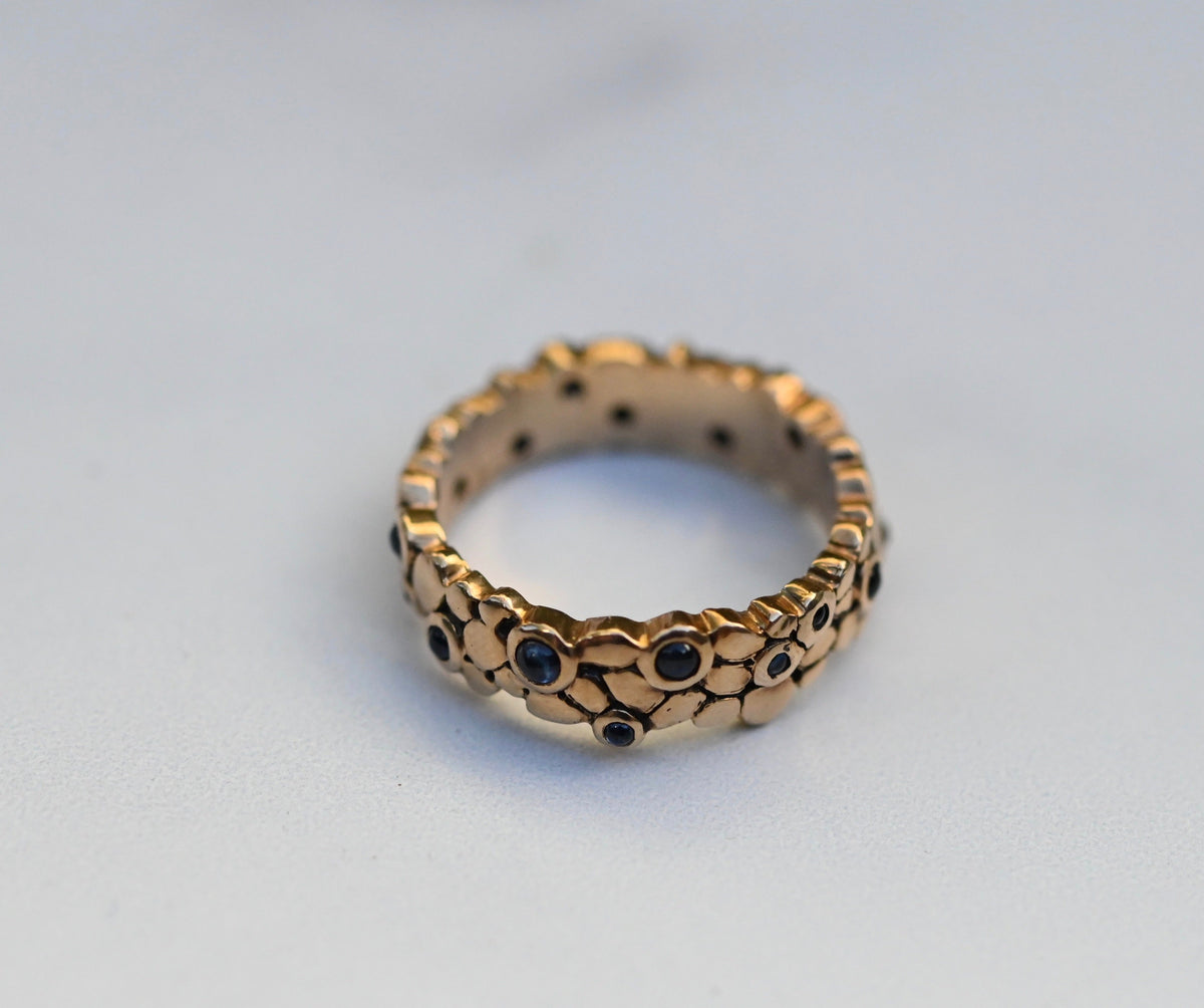 Sapphire Stone 14k Gold Ring Setting - Made to Order