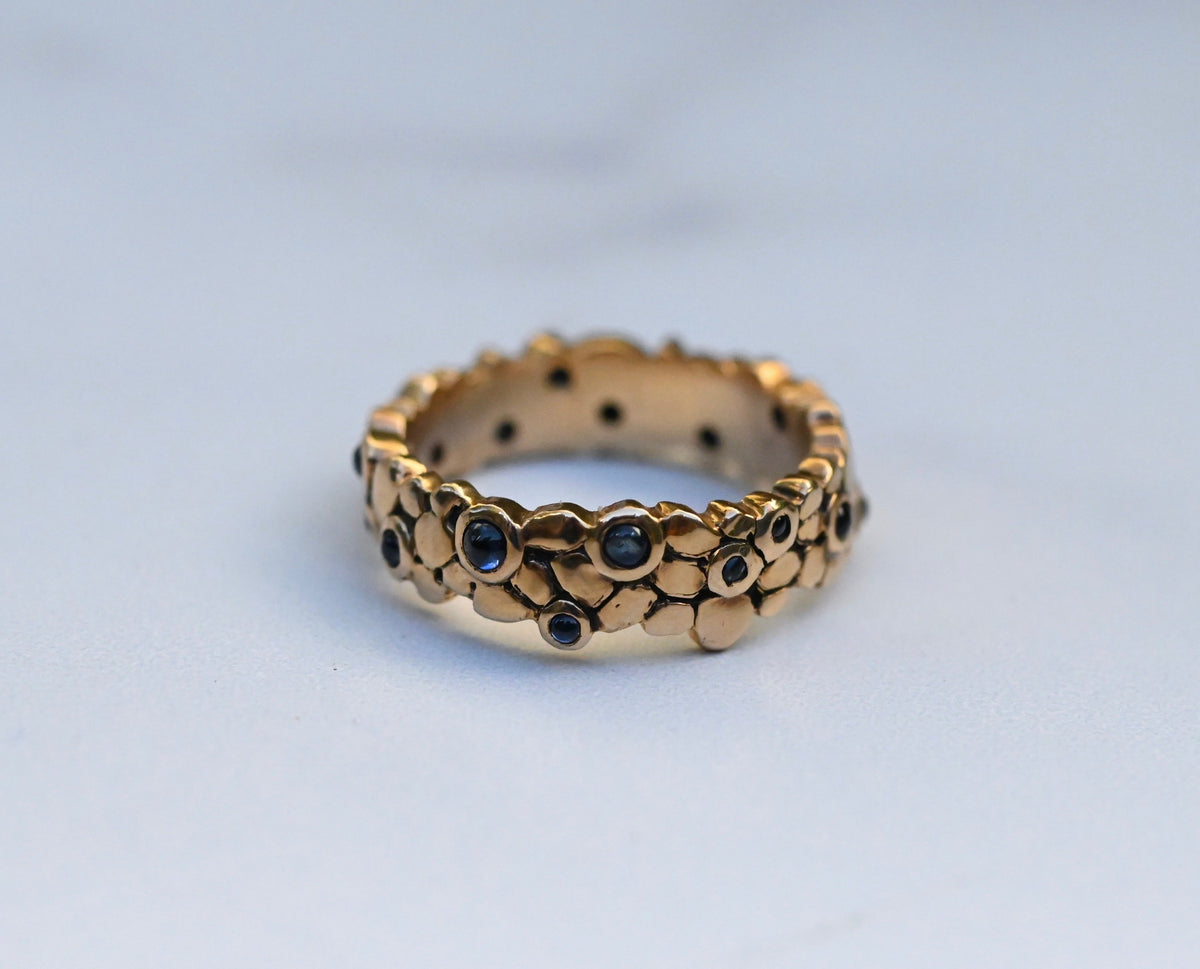 Sapphire Stone 14k Gold Ring Setting - Made to Order