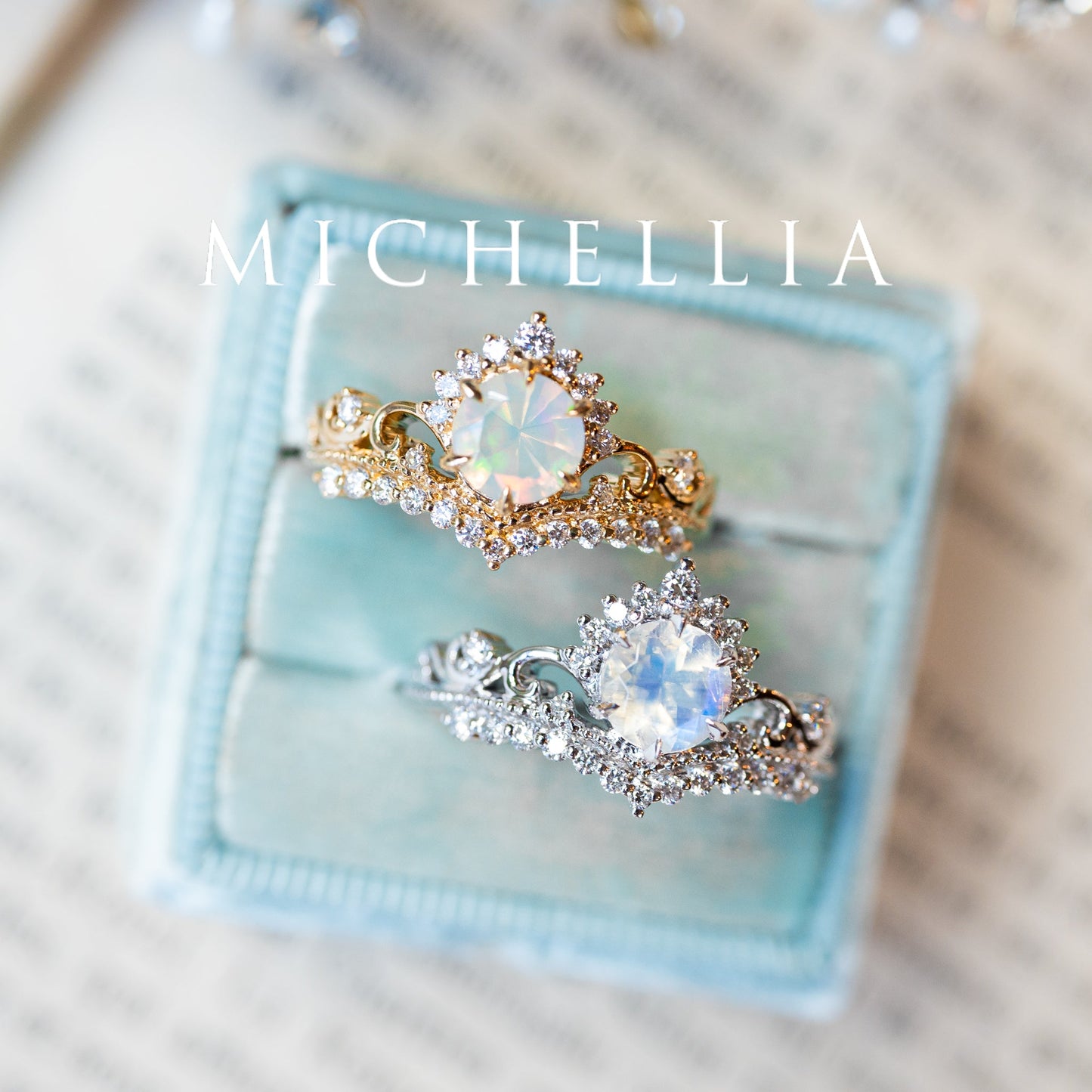 [Theia] Heirloom Crown Ring in Opal