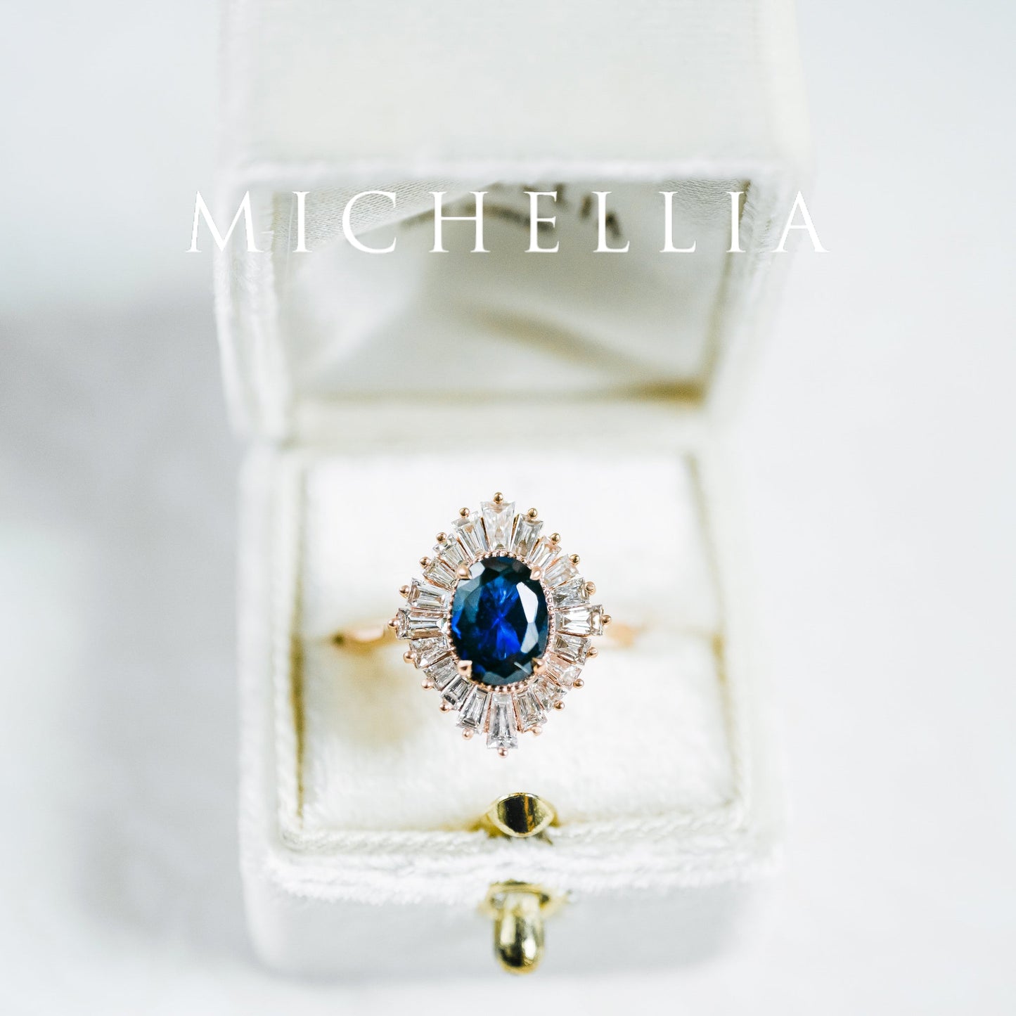 [Athena] Vintage Deco Oval Cut Goddess Ring in Moonstone