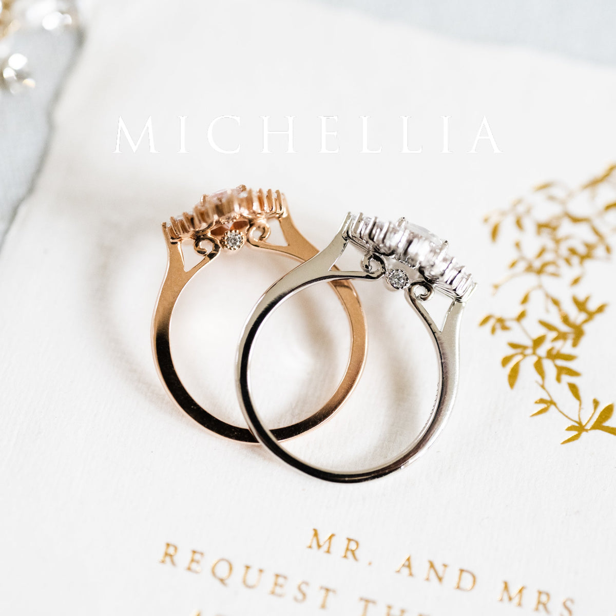 [Georgiana] Vintage Deco Duchess Ring in Morganite