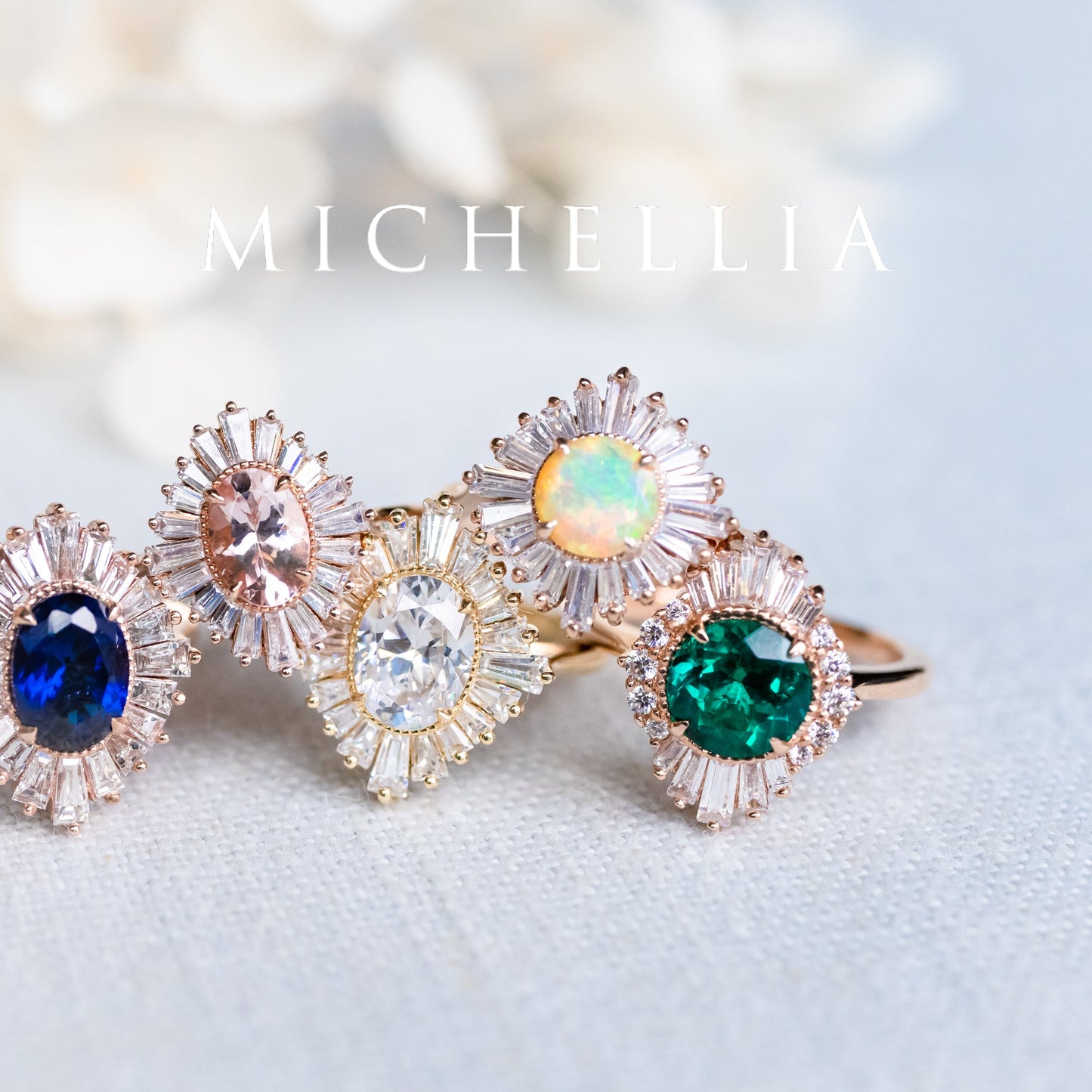 [Georgiana] Vintage Deco Duchess Ring in Lab Emerald