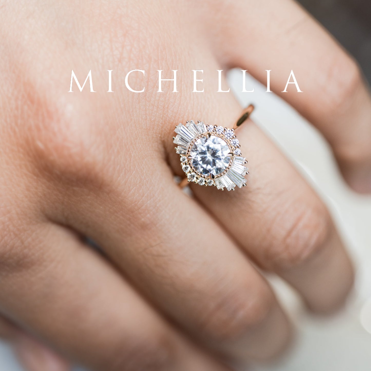 [Georgiana] Vintage Deco Duchess Ring in Lab Alexandrite