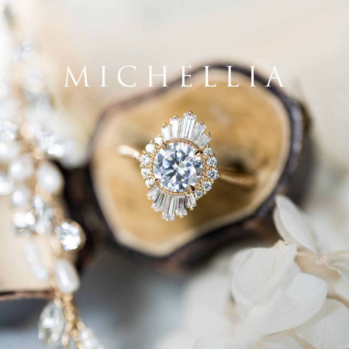 [Georgiana] Vintage Deco Duchess Ring in Morganite