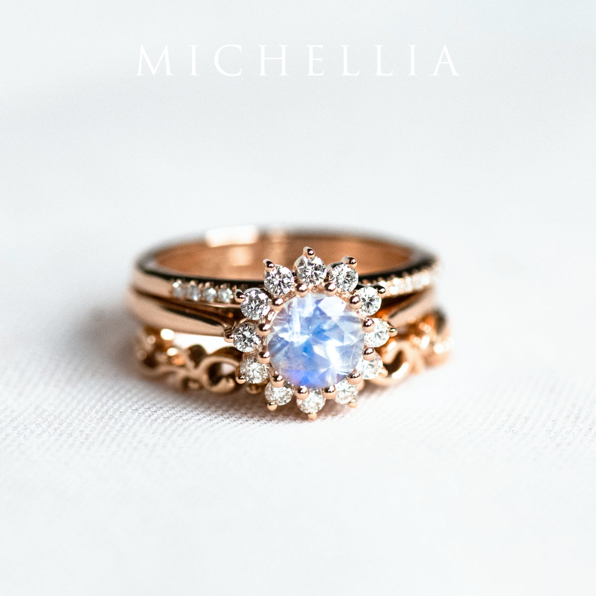 [Rosalie] Vintage Bloom Ring in Akoya Pearl