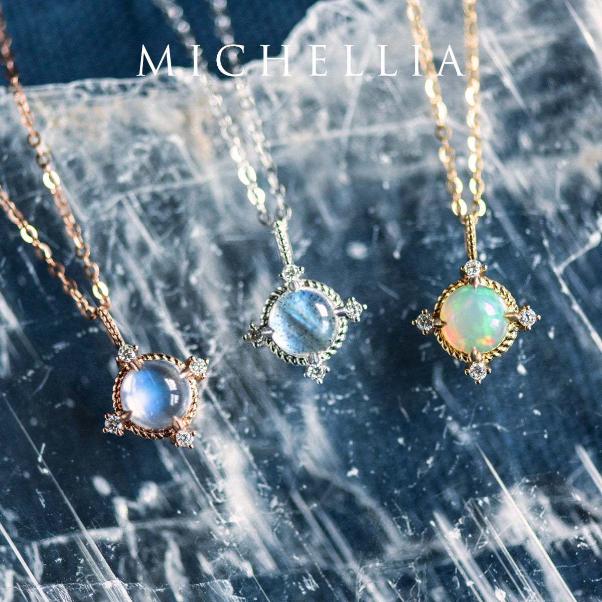 [Stella] Aura of Galaxy Necklace in Labradorite