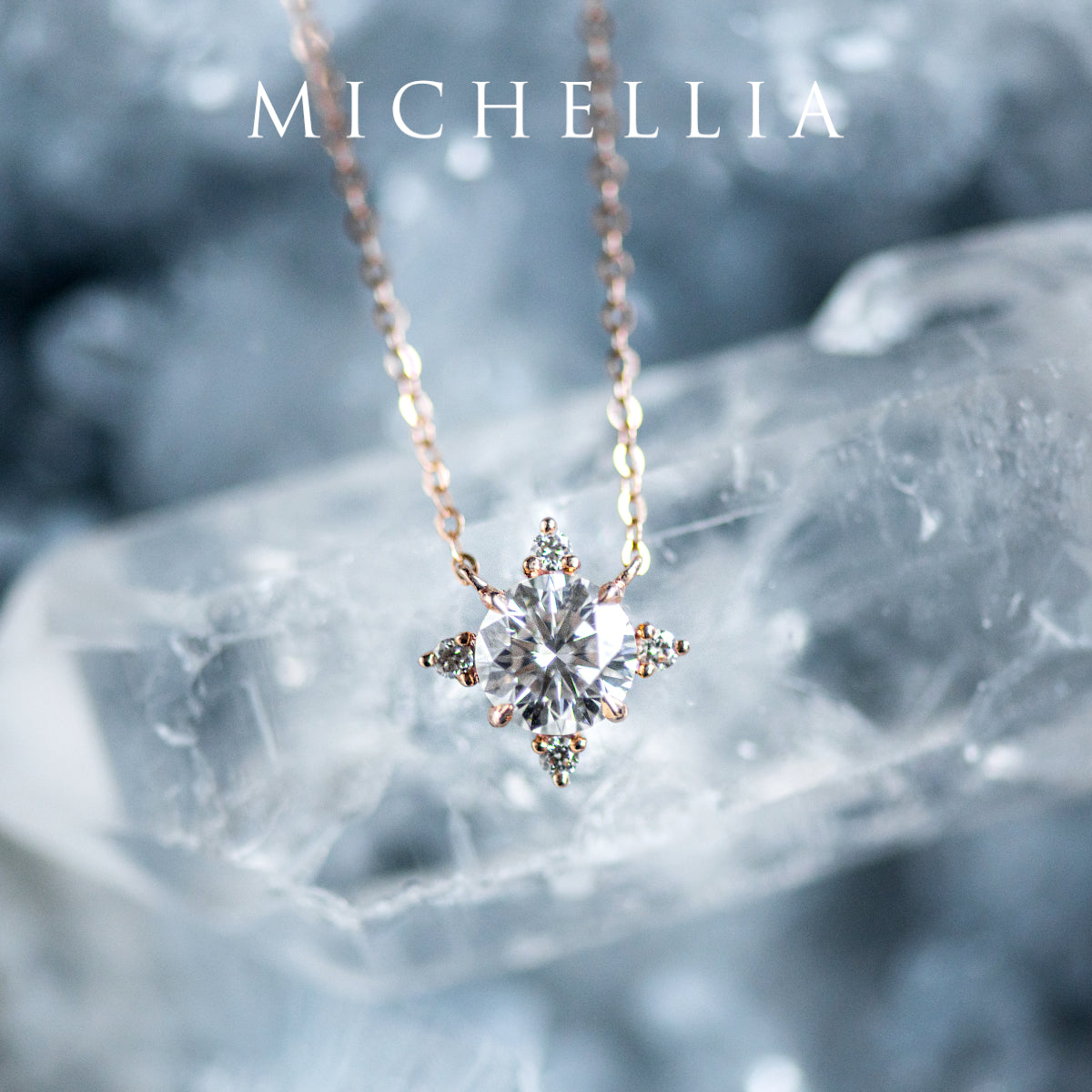[Polaris] North Star Necklace in Moissanite