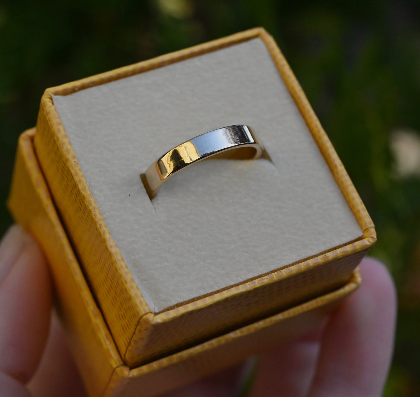 Simple High Polish 14k Gold Ring - Made To Order
