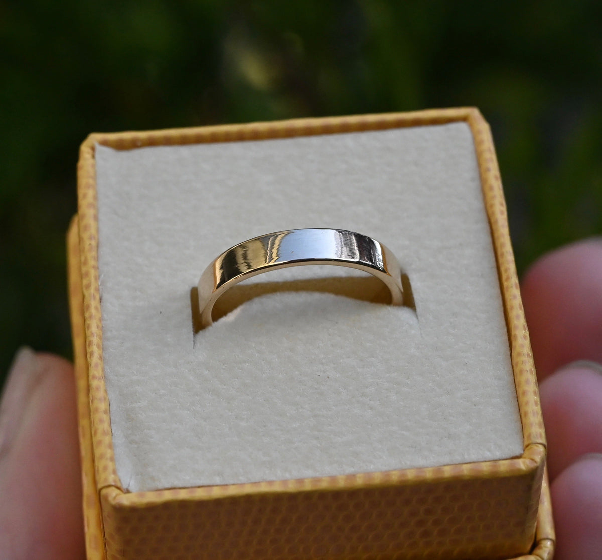 Simple High Polish 14k Gold Ring - Made To Order