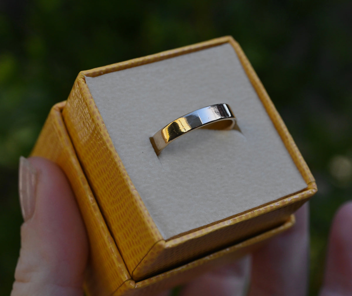 Simple High Polish 14k Gold Ring - Made To Order