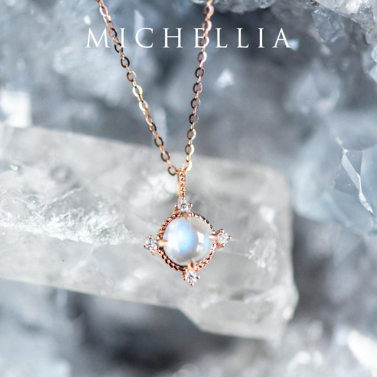 [Stella] Aura of Galaxy Necklace in Moonstone