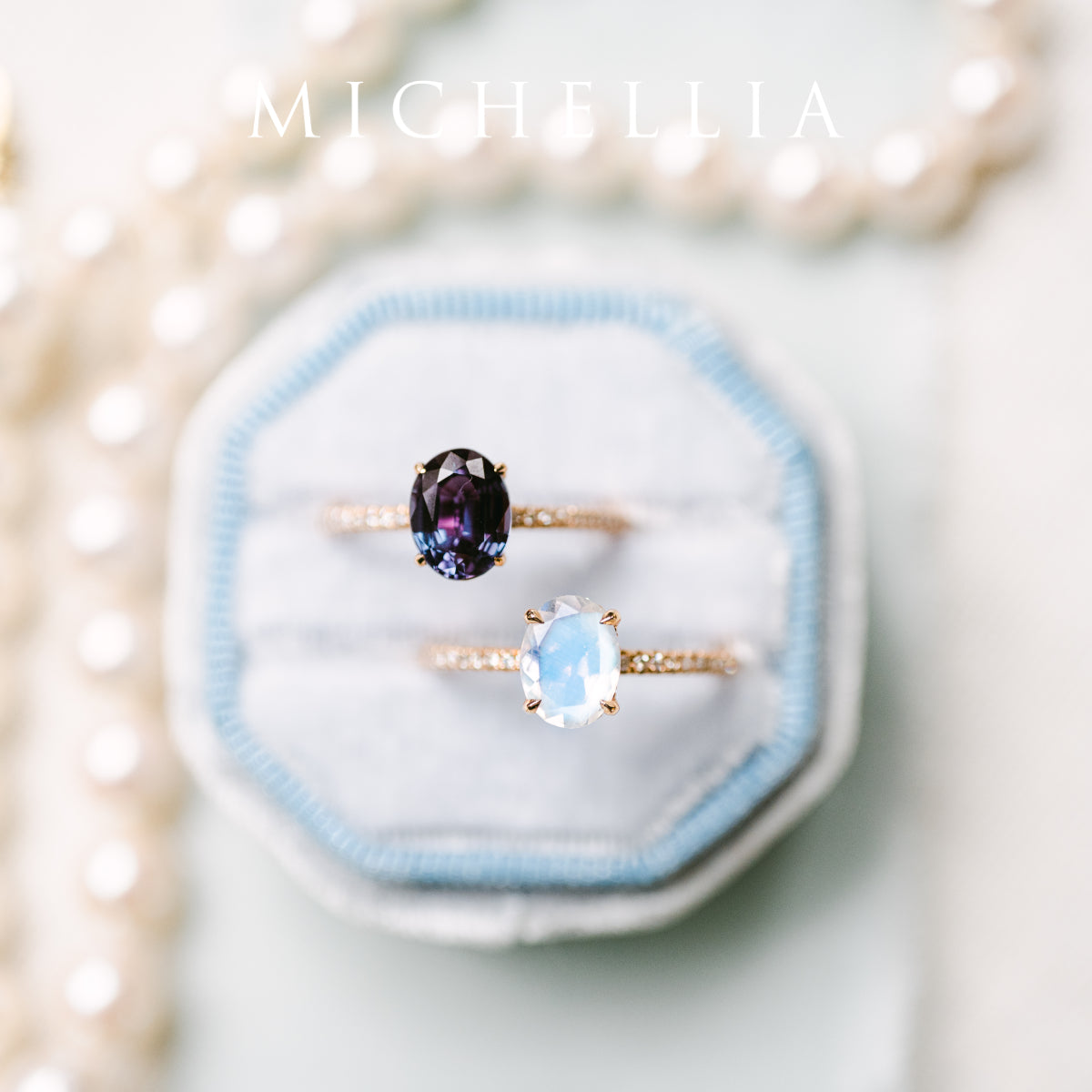 [Elaine] Modern Classic Oval Solitaire Ring in Lab Alexandrite