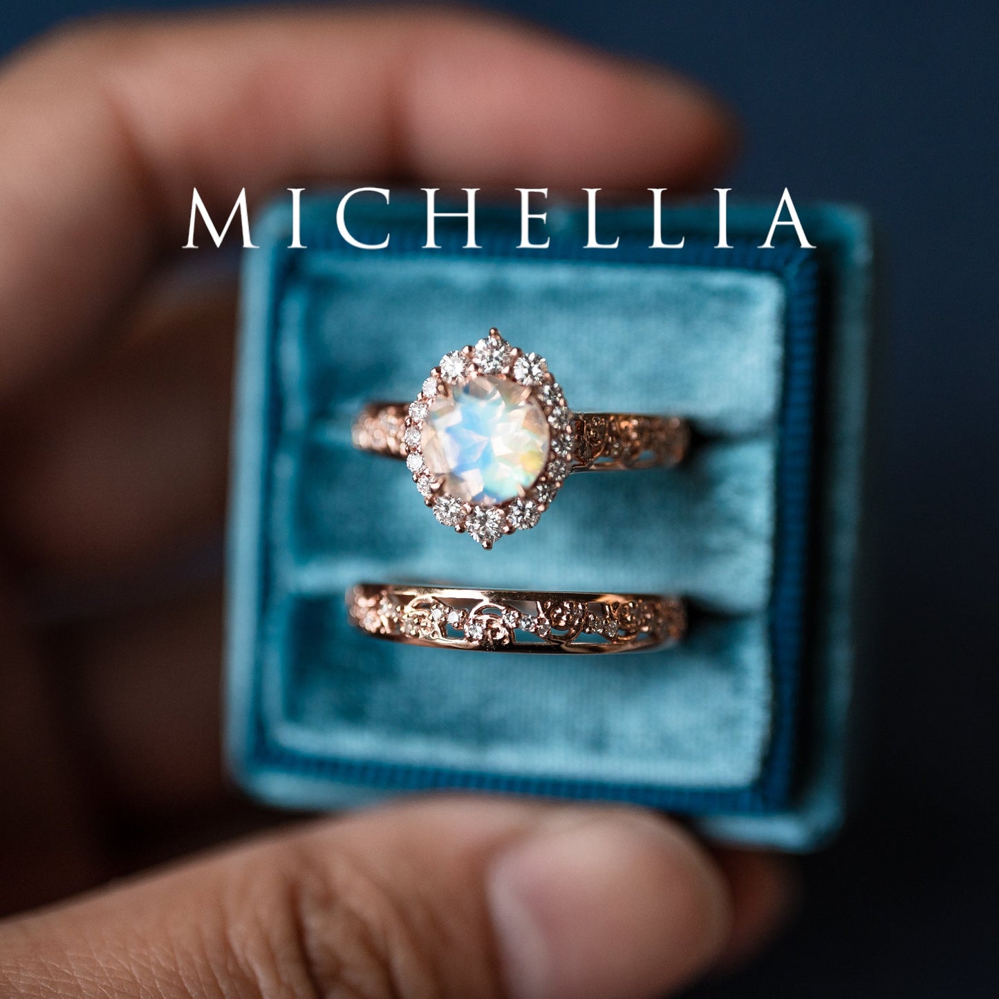 [Ophelia] Rococo Opulence Engagement Ring in Morganite