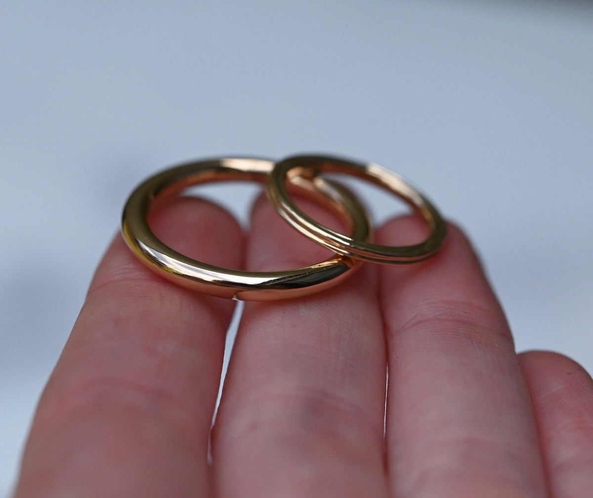 Ridge 14k Gold Ring Band - Made To Order