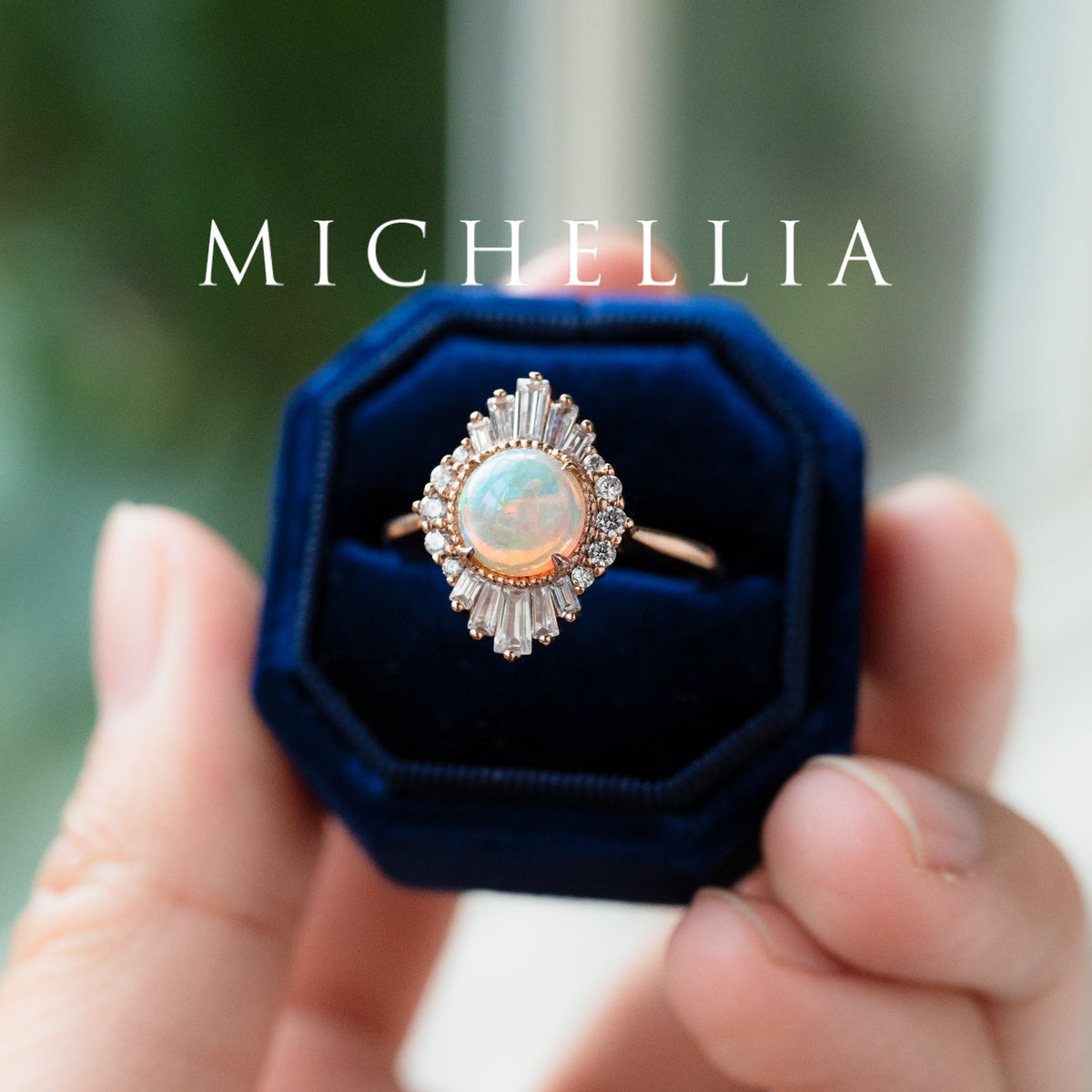 [Georgiana] Vintage Deco Duchess Ring in Australian Opal