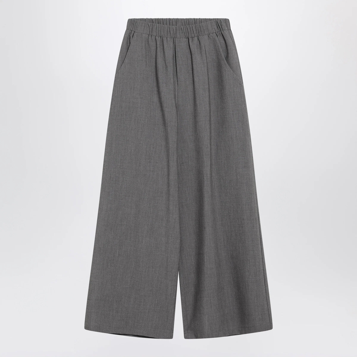 Douuod - Oversized grey Chrysanthemum trousers