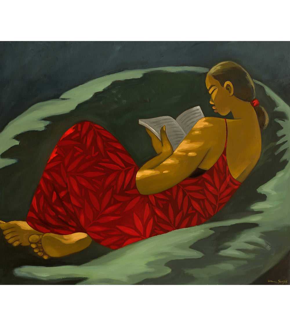 Original Painting: Da Reader by Tim Nguyen