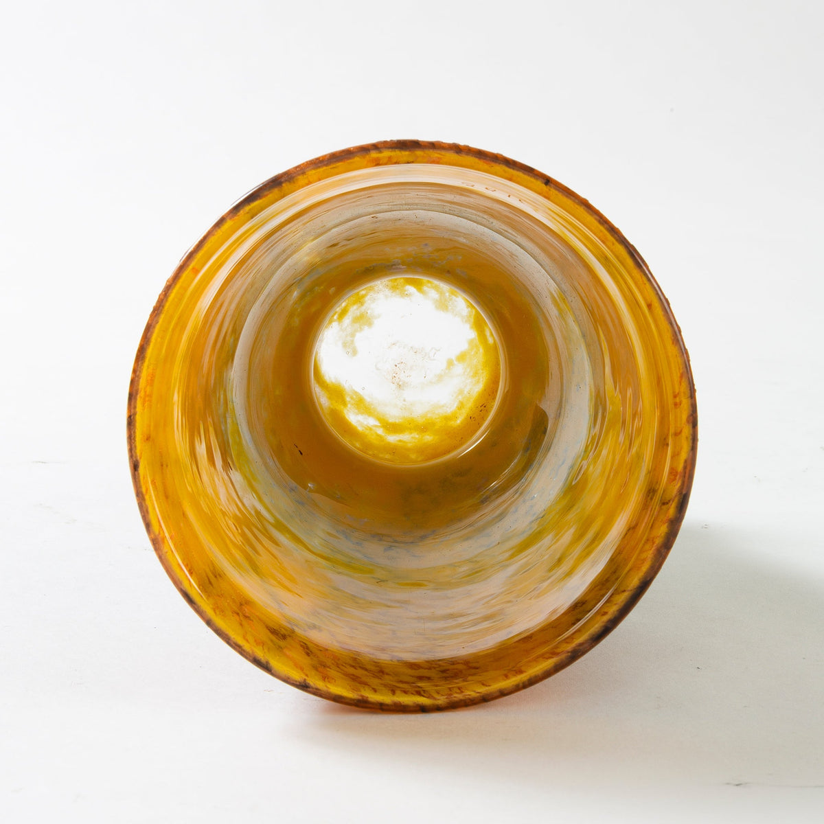 Daum Nancy "Paysage d'hiver" Cameo Glass Vase