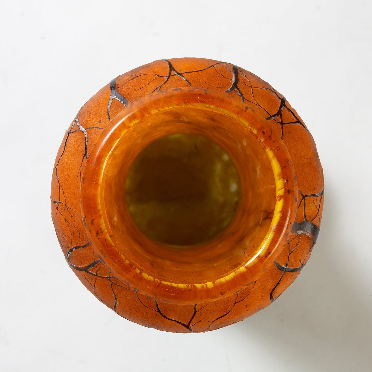 Daum Nancy "Winter Scene" Vase