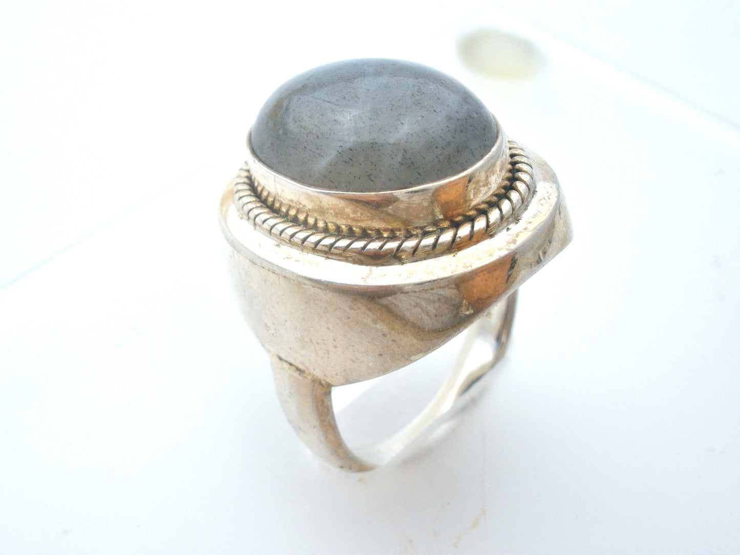 Doug Paulus Labradorite Ring Sterling Silver Size 9.25