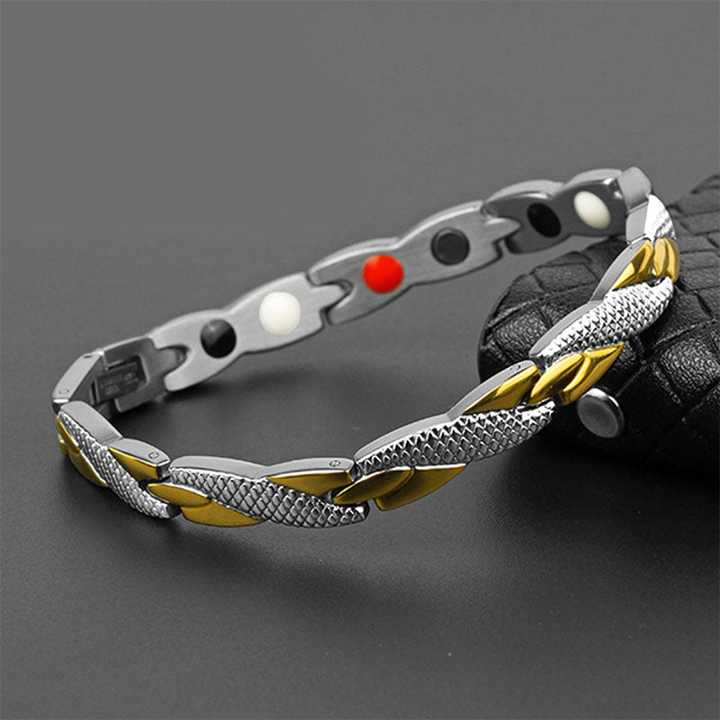 Dragon Scale Germanium Titanium Magnetic Bracelet