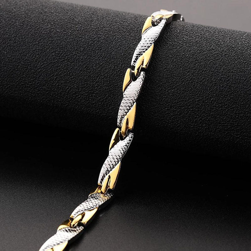 Dragon Scale Germanium Titanium Magnetic Bracelet