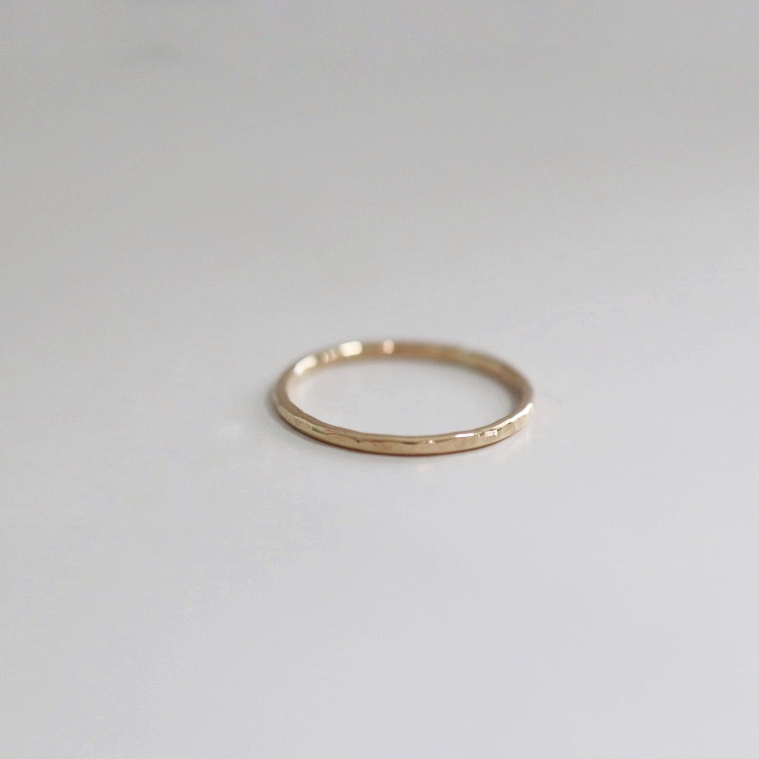 Hammered Stacking Ring - Choose Your Metal - Sterling Silver or Gold Fill