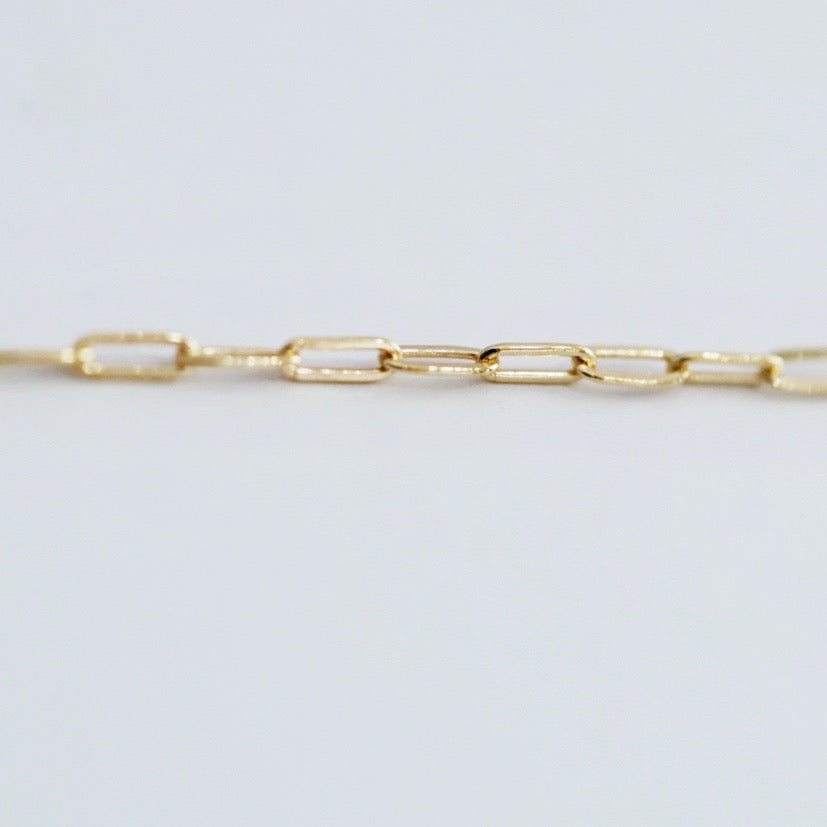 Dainty Paperclip Necklace in 14 Karat Gold Fill