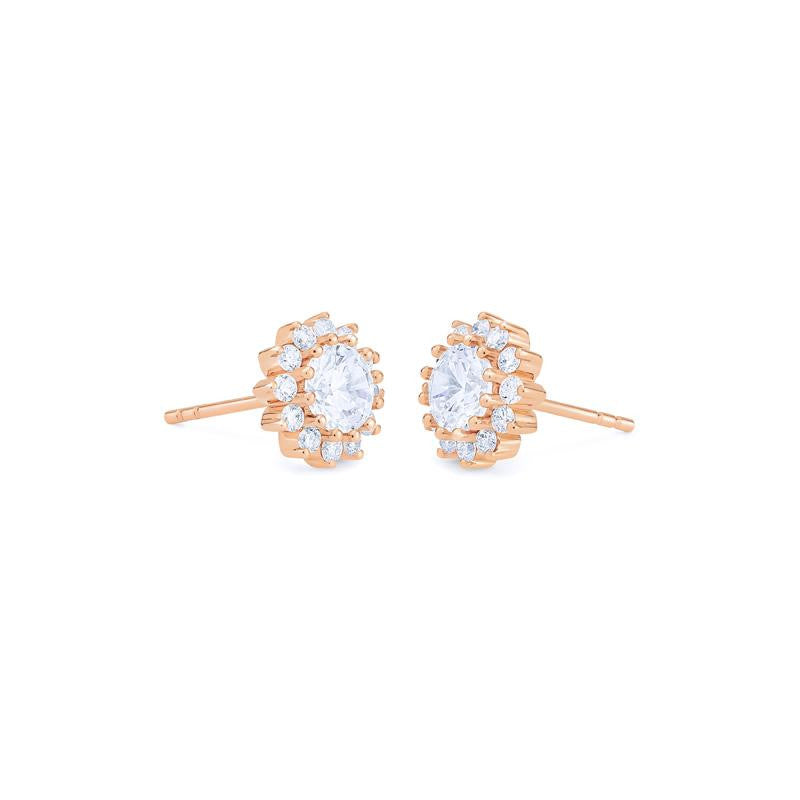 [Rosalie] Vintage Bloom Earrings in Moissanite