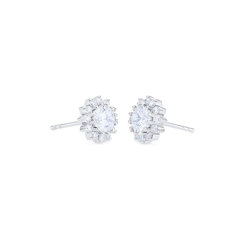[Rosalie] Vintage Bloom Earrings in Moissanite