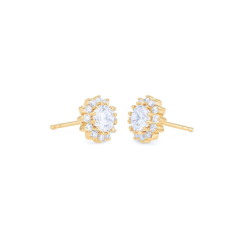[Rosalie] Vintage Bloom Earrings in Moissanite