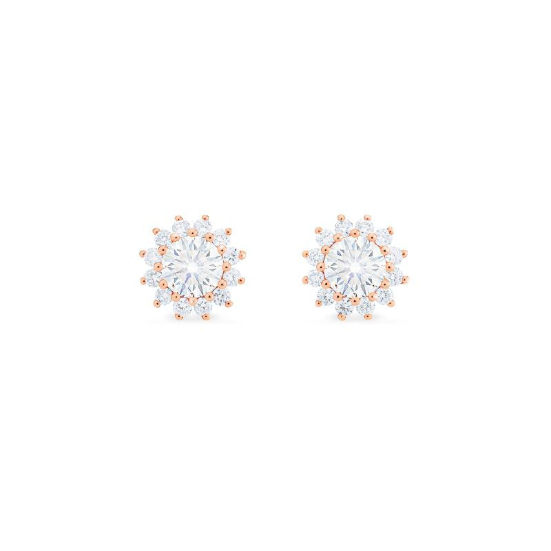 [Rosalie] Vintage Bloom Earrings in Moissanite