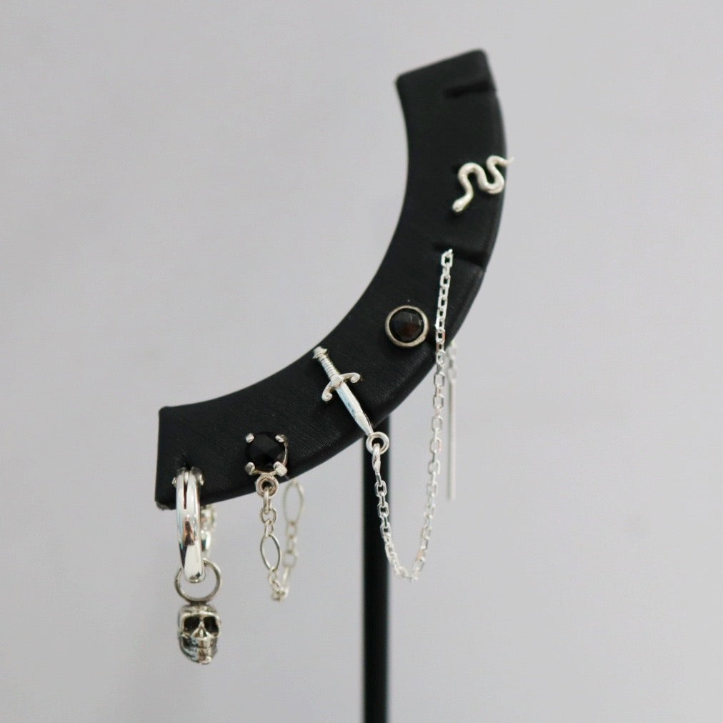 Sterling Silver Sword Threader Earring / SINGLE EARRING