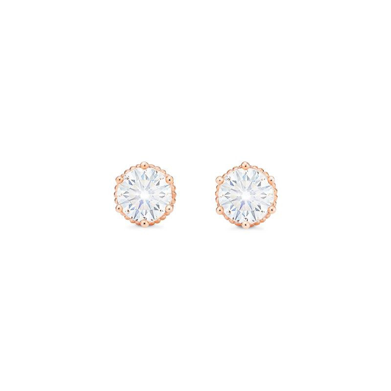 [Evelyn] Vintage Classic Crown Earrings in Moissanite