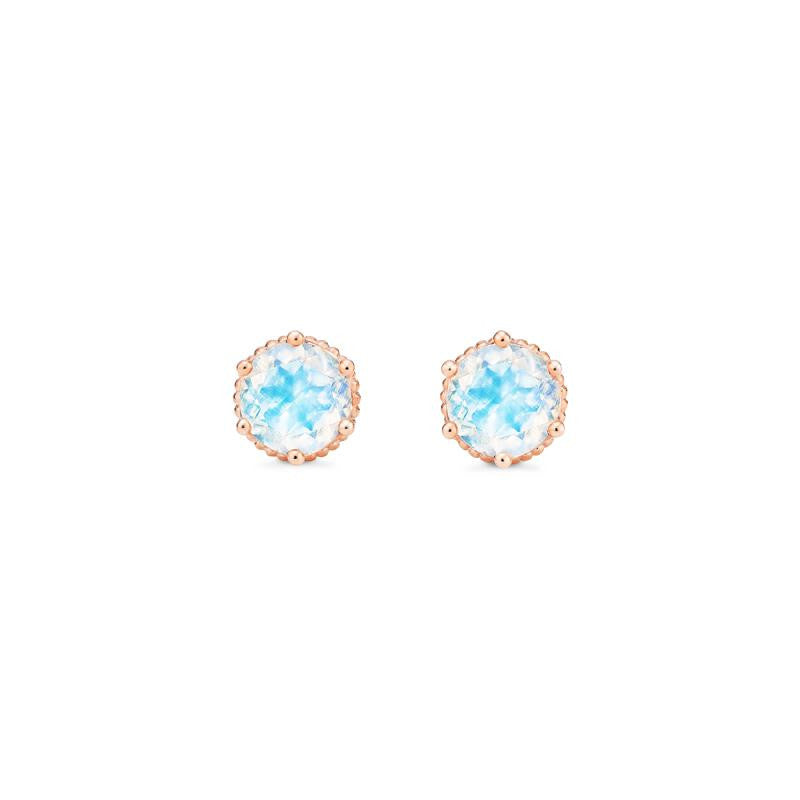 [Evelyn] Vintage Classic Crown Earrings in Moonstone