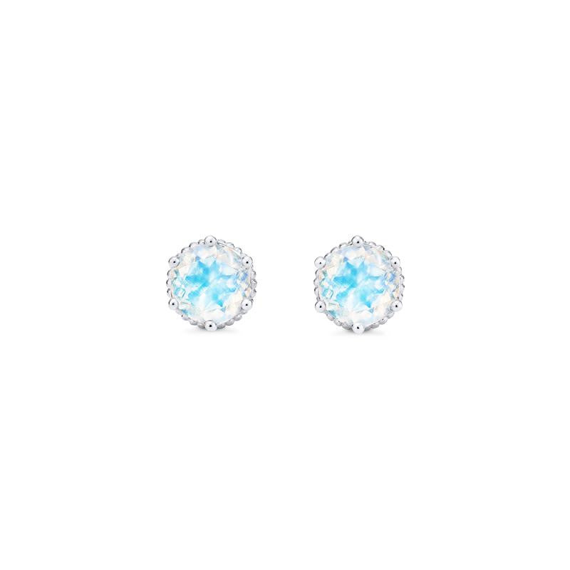 [Evelyn] Vintage Classic Crown Earrings in Moonstone