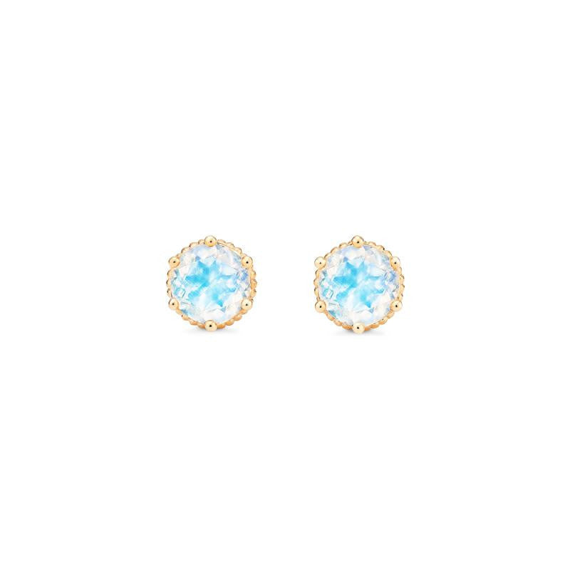 [Evelyn] Vintage Classic Crown Earrings in Moonstone